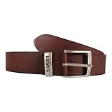  Levi\'s hombre Cinturón 227970 New Ashland Cuero marron, Caps/Mützen:Gürtel 95