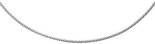 Sterling Silver Rhodium Plated Necklace 17"
