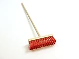 Kinder-Straßenbesen mit Holzstiel + Kunststoffborsten / Material: Buche / Farbe: natur + rot / Gesamtlänge: 70 cm / Alter: ab 3 Jahre - 2