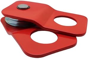 Ratchoox Heavy Duty Snatch Block - Durable 4T Pulley Block | 4X4 Accessories Offroad Recovery Winch Pulley System | Perfect to Double Pulley Power | For Commercial, Industrial, and Private Use (Red)