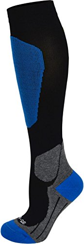 2 Paar Kompressionsstrümpfe für Damen und Herren – Reisekniestrumpf mit Stützfunktion – Spitze handgekettelt - 5