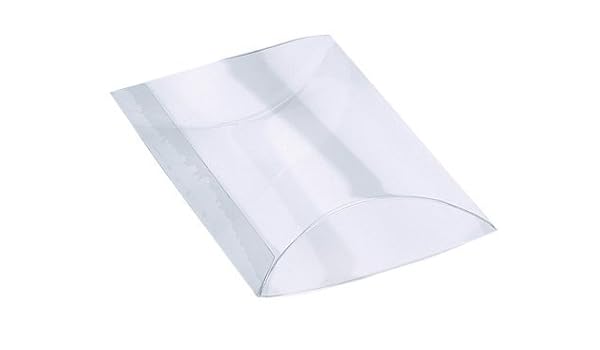 Small Clear Pillow Favor Boxes Set Of 12 Amazon Co Uk Kitchen Home