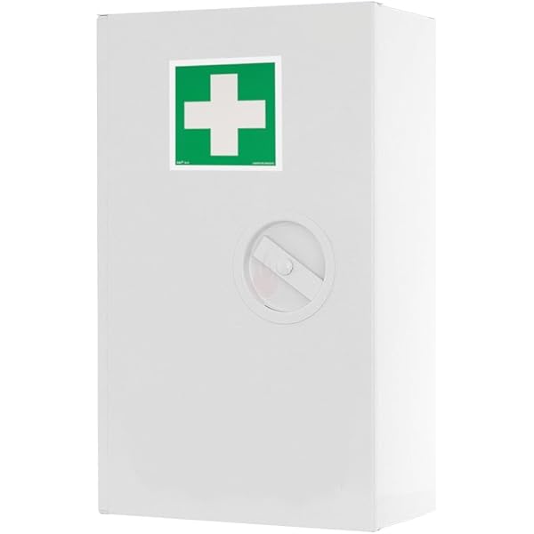 First Aid Products Verbandschrank B - Metall, DIN 13157:2021, 85-teilig, Wandmontierbar