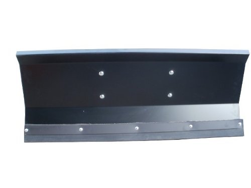 Schneeschild / Gekantet mit abschraubbarer Universal-Halterung / Schwarz / 100 x 40 cm / 3-stufig verstellbar / Für Einachser, Rasenmäher-Trecker - 2