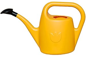 PLASTIA Regadera Pequeña con Alcachofa para Plantas de Interior 2 L – Regadera Plantas con Pico Largo para Riego Fácil – Regaderas Jardín de Plástico, Amarillo