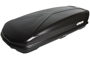 Farad Koral Dachbox 480L schwarz - Doppelter Seitenöffner, TÜV-GS Zulassung, 5 Jahre Garantie - 3-Punkt-Zentralverriegelung mit Sicherheitsschlüssel