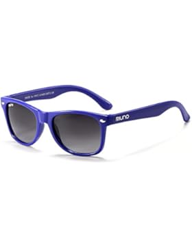 Miuno® Kinder Sonnenbrille Polarisiert Polarized Wayfare für Jungen und Mädchen Etui 6833a