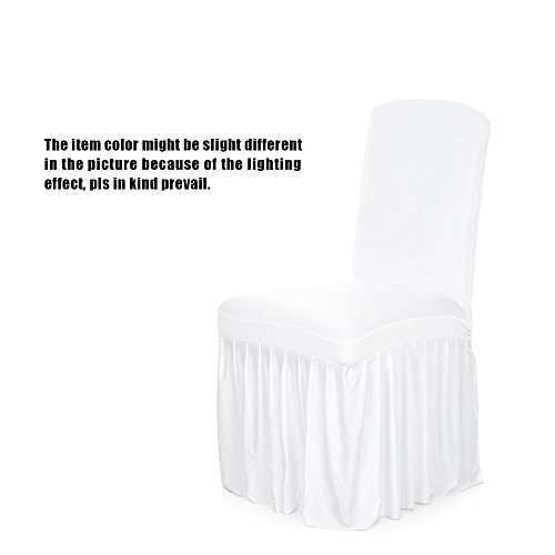 Anself Elastische Stuhlbezug Stuhlhusse mit Faltenrock-Rand-Design - 7