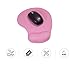 Produktbild Wawer Silikon-weiche Mausunterlage mit Handgelenk-Rest-Stützmatte für Spiel PC Laptop für Mac Maß 210 * 240 * 4 Millimeter (Rosa)