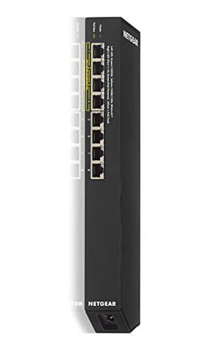 Netgear GSS108EPP-100EUS Pro-Safe 8-Port Gigabit Ethernet Web Managed PoE+ Click Switch schwarz