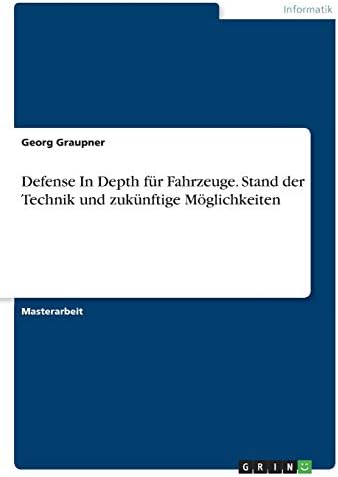 Defense In Depth für Fahrzeuge. Stand der Technik und zukünftige Möglichkeiten