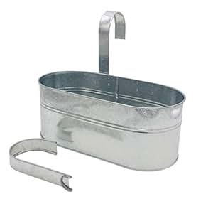 Gardenline Blumenkasten/Balkonkasten aus Metall mit abnehmbaren