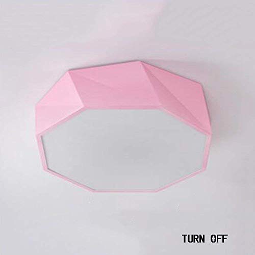 Preisvergleich Produktbild HBLJ ® Deckenleuchte, Wohnzimmer-Deckenleuchte für Zuhause, Neuer Garten-Farbring-Unterrichtsprojekt, moderne runde Hotelleuchten, Korridorlampen im Flur (Farbe: Pink-warm-light-42 * 12cm)