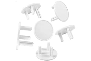 [21 Packs-Upgrade] BYETOO Baby Proofing UK Socket Plug Covers,White Outlet Covers Safety Socket Covers Protectors Child Proof Electrical Protectors for Child Baby Home and School (White)