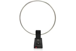 RF ELETTRONICA Antena Loop Activa GA800 Antena Radio Ondas Medias Cortas 10 KHz - 159 MHz para escáner receptor SDR con batería integrada