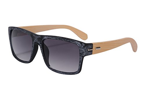 SHINU Gafas de Sol Gafas de Sol de los hombres Gafas de Sol Marco de Bambú Gafas de Sol de Moda Modelo SH71012