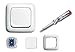 Price comparison product image Busch Jäger Complete Set / Einzel-Rahmen with Push Switch Rocker Switch 2020 Us (2020US) Pre-finished - Reflex Si Alpine White Incl. Cimco Qualitäts-phasenprüfer