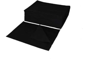 EKO Higiena DHB 70×50 Black PREMIUM PERFORATED Towels for Hairdressers – Black Paper Towel - Disposable Face Cloths – Hairdressing Towels – 45 gsm – 70x50 cm – 50 Pieces