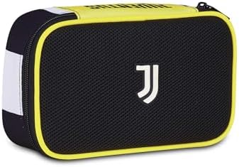 Seven Juventus Astuccio Scuola Quick Case, Nero, Portapenne Completo di Penne, Matite, Colori, Scuola Elementare e Media, Bambino, Calcio
