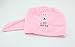 2PCS Magic Microfiber Hair-Drying Towel Cap Bath Head Wrap-Pink