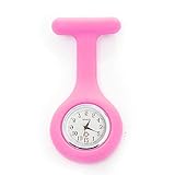 TianWlio Armbanduhren Damen Mode Silikon Krankenschwester Uhr Brosche Tunika Taschenuhr mit Freiem Batterie Doktor Medizinischem