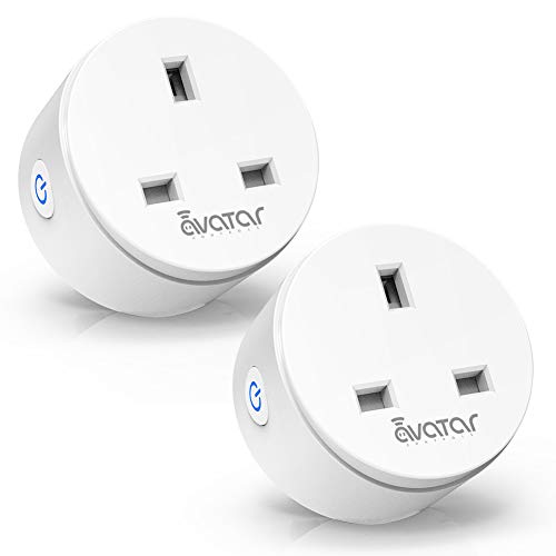 WiFi Smart Plug, Avatar Controls Wireless Socket Mini Wall Electrical Outlet Compatible with Alexa/G