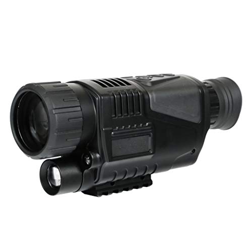 Preisvergleich Produktbild Einzylinder-Teleskop Infrarot-Nachtsichtgerät 5X42 monokulares Teleskop Mikrolicht digital DV Nacht und Nacht Foto Video schwarz