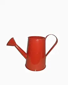 TNZ Creations Metal Watering Can Small. This Adorable Watering can Help You in The Garden Promote Fun Family time by Engaging Kids with Nature. Colour available Red, Yellow, Blue ( Pack of 1 Piece ) Size 8.1 x 6.1 x 10.9 CMS ( L x W x H )