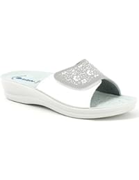 INBLU - Zapatillas de estar por casa para mujer gris cromo 39