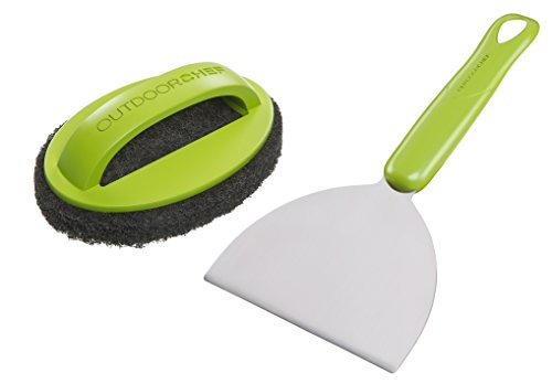 Outdoorchef Set de Nettoyage, Vert, Noir, Argent, 15 x 26,5