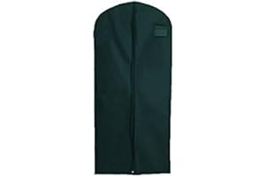 HBCOLLECTION Transpirable funda para vestido de novia, ropa, extra long 183cm, con fuelle - Negro