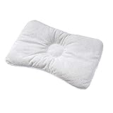 FCH Oreiller orthopédique pour bébé,Oreiller pour Bébé Anti-tête Plate Kapok Oreiller bébé Stéréotype Oreiller Rafraîchissant et Confortable Rembourrage 100% kapok Blanc 28 * 40cm