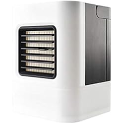 HANGESS Mini Climatiseur Refroidisseur D'air Et Purificateur D'air Portatifs Mobiles Et Petits, Ventilateur De Table - Blanc