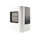 HANGESS Mini Climatiseur Refroidisseur D'air Et Purificateur D'air Portatifs Mobiles Et Petits, Ventilateur De Table - Blanc