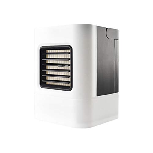 HANGESS Mini Climatiseur Refroidisseur D'air Et Purificateur D'air Portatifs Mobiles Et Petits, Ventilateur De Table - Blanc