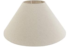 QAZQA Rústico Textil Pantalla 55/19/26 beige, Cilíndra Pantalla lámpara de pie,Pantalla lámpara colgante