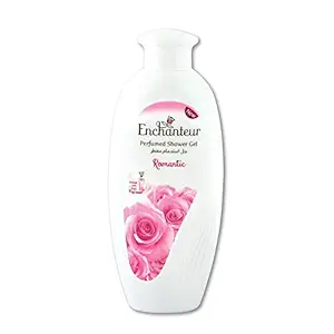 Enchanteur Romantic Perfumed Shower Gel (Body Wash) for Women, 250ml with Roses & Jasmine Extracts