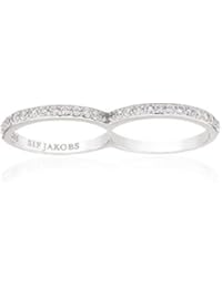Sif Jacob joyas anillo Ladies corte doppio con zirkonia blanco