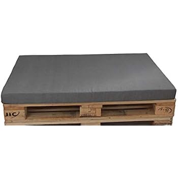 Spatium Coussin Pour Palette Euro 120x40x10/20 Anthracite - Confort Et Style Pour Mobilier DIY