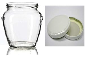 Avir 24 Barattoli in Vetro Orcio per marmellate e Confetti 106 ml con Tappo