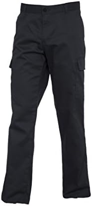 Ladies Womens Cargo Combat Work Wear Trousers Pants Black or Navy Size 8 - 20 (18, Black)