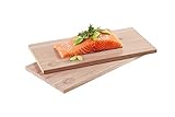 Tablas de cedro, déjalas en remojo durante 2 – 3 horas antes de la utilización, para que se hinchen.