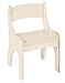 Savings set: Levin table, chair and bench. Biological solid wood, Farbe:Weiß (Möbel)