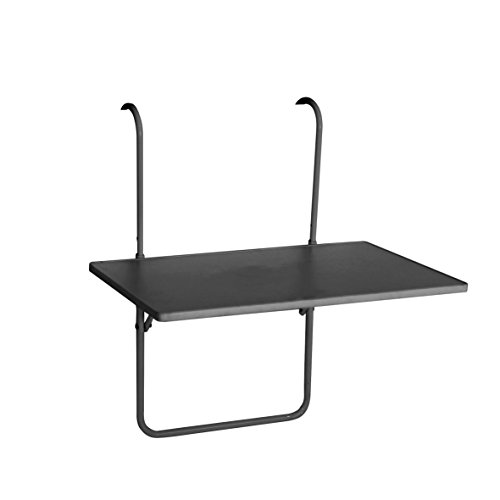 Preisvergleich Produktbild Ribelli Balkonklapptisch Balkontisch Hängetisch 40x60x65cm Geländer Terrasse Garten