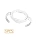 Produktbild TiooDre 5 SÃtze BabyernÃhrung Nursing Flaschenhalter Easy Grip Standard Kunststoff fÃ1/4r Griff fÃ1/4r Avent Natural Serie Weiãà, 4