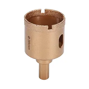 Hole Saw, Fast Drilling Speed Round Handle Larger Cut Out Design More Stable Clamping High Torsion Glass Holes Cutting Bits for Floor Tiles