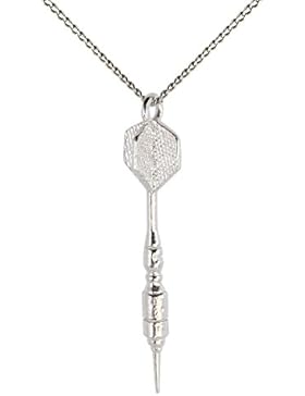 Geschenkbox Silber Männer Anhänger von m3crystal edle Kettenanhänger aus 925 Silber Arrow Darts Sliver Nickelfrei...