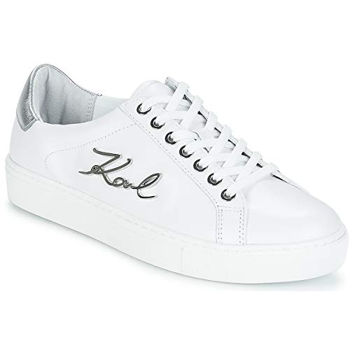 Preisvergleich Produktbild Karl Lagerfeld Kupsole Signia Leather Lace Damen Sneaker Weiß