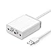Produktbild OPmeA Audio-Adapter-Soundkarte Mit 3,5-mm-Auxiliary- und 2RCA-Konverter-USB-externen Stereo-Soundkarte