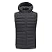 Price comparison product image Electric Heated Warm Vest,USB Charging Winter Heating Hooded Gilet,Washable Size Adjustable Clothing For Outdoor Cycling,Fishing,Camping,Hiking,Riding,Hunting,Skiing,Men,Women,Children,Black,XL